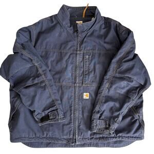 Carhartt Flame-Resistant Full Swing Quick Duck Jacket Navy Blue Men’s Size 3XL